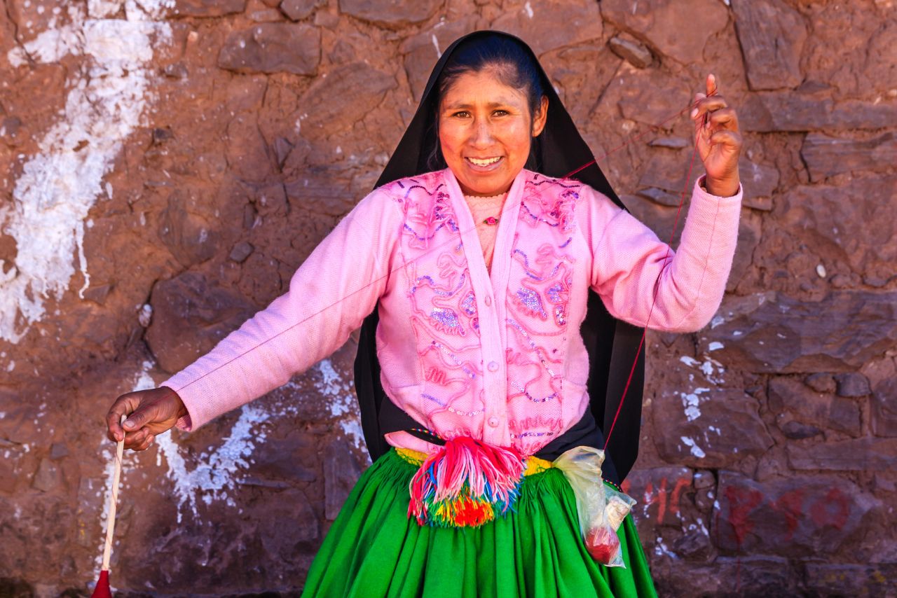 The Art of Spinning on Taquile Island